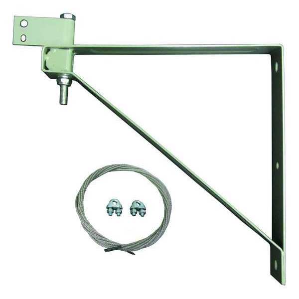 Mounting Bracket, 14 1/2 in H, Steel, Includes Secondary Safety Support Cable