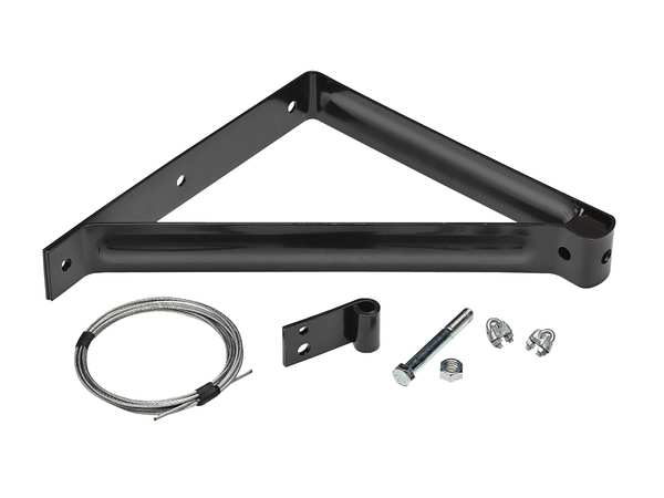 Mounting Bracket, 14 1/2 in H, Steel, Includes Secondary Safety Support Cable