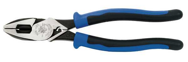 9 1/2 in 2000(TM) Linemans Plier High Leverage w/ Fish Tape Puller, Wire Crimper, Steel