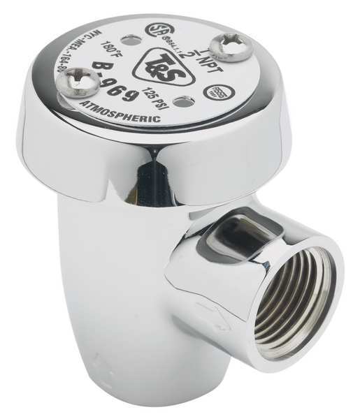 Vacuum Breaker, 1/2 In, Brass