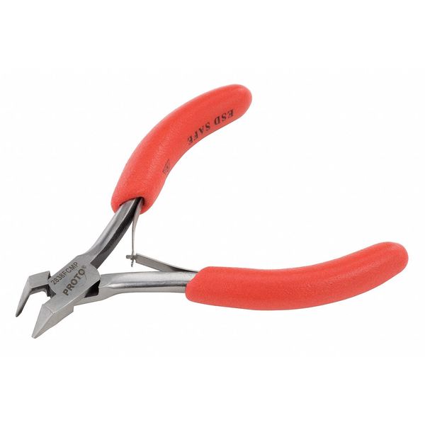 4 1/2 in Precision Diagonal Cutting Plier Flush Cut Pointed Nose Uninsulated