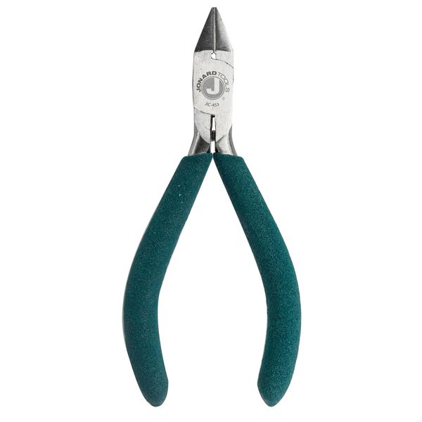 4 1/2 in Diagonal Cutting Plier Semiflush Cut Oval Nose Uninsulated