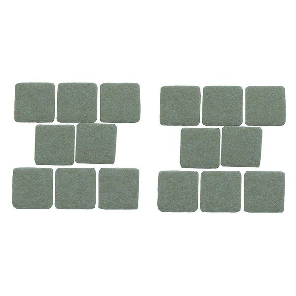 Felt Pads, Self-Stick, Square, 1
