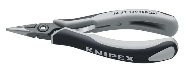 5 1/4 in Chain Nose Plier Multi-Component Grip Handle