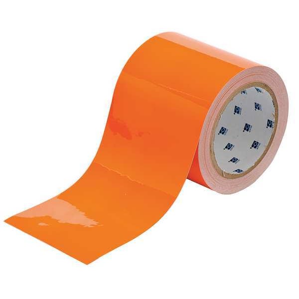 Floor Marking Tape, Roll, 4In W, 100 ft. L