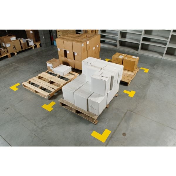 Floor Marking Tape, L, 2In W, 5In L, PK20