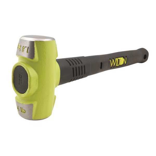 Sledge Hammer, 4 lb., 12 In, Rubber/Steel