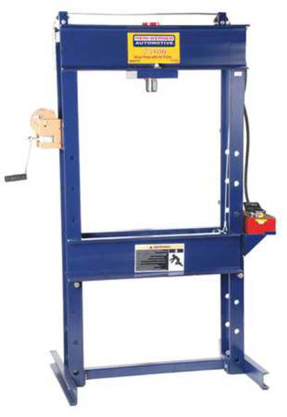 Hydraulic Press, 25 t, Air Pump, 71 In