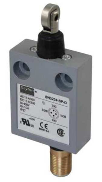 Limit Switch, Cross Roller, Plunger, SPDT, 10A @ 300V AC