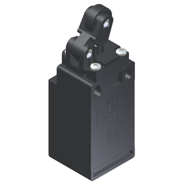 Limit Switch, Plunger, Roller Lever, 1NC/1NO, 10A @ 480V AC