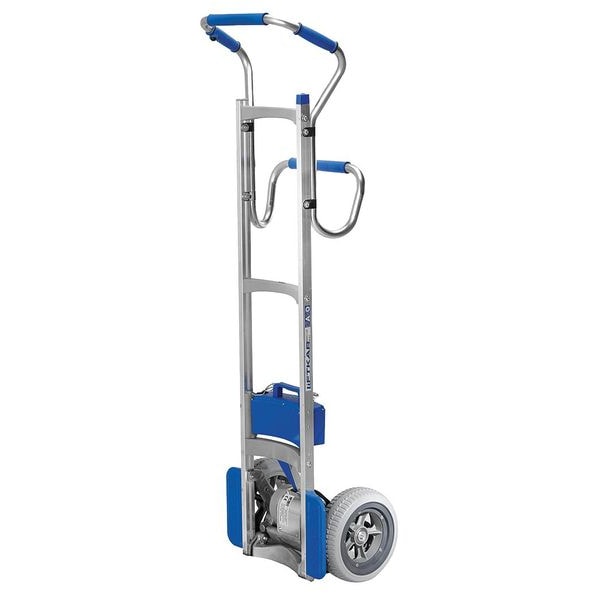 Stair Climb Hand Truck, Cap 300Lb, H 63 In, Hand Truck Handle Type: Continuous Frame Flow-Back