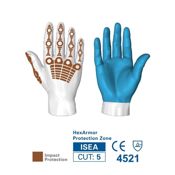 Cut Resistant Gloves, A8 Cut Level, Uncoated, 3XL, 1 PR