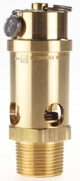 Safety Valve, Soft Seat, 1In, 50 PSI, Brass