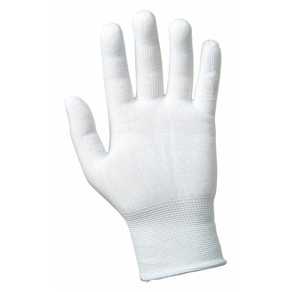 Inspect Gloves Seamless 100NylonKnit Ambi WHT MD 24/Cs