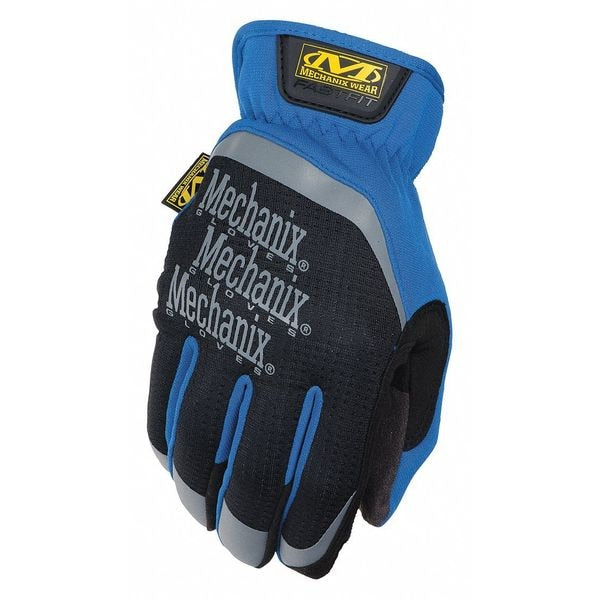 Mechanics Gloves, 2XL, Blue, Anatomically Designed Two-Piece Palm, Form Fitting Trek Dry(R)