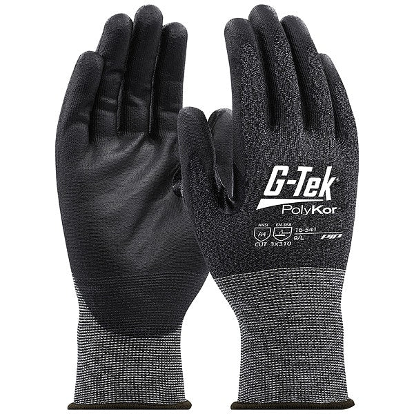 Knit Gloves, A4, Gray, 9.5
