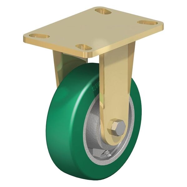Rigid Plate Caster, PU, 8