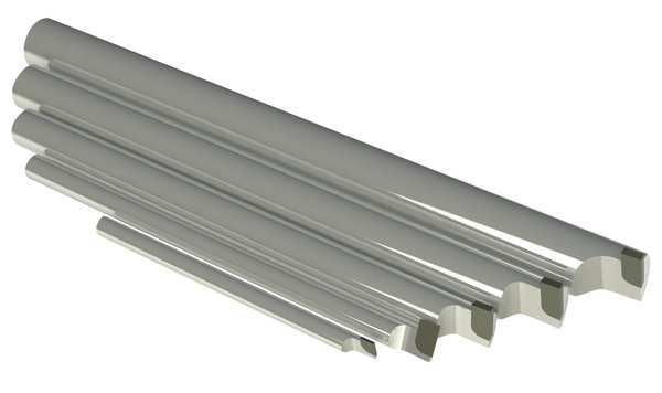 Boring Bar Set, 4 in, 6 in, 7 in, 8 in, 9 in L, C2 Micrograin Carbide and Steel Rod