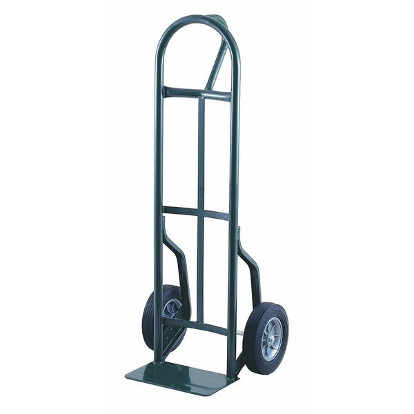 Hand Truck, Crvd Bck Frame, P-Hndl, 600 lb.