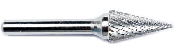 Carbide Bur, Taper Radius End, 3/8