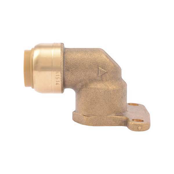 DZR Brass 90 Degree Female Hy-Ear Elbow, 1/2 in Tube Size