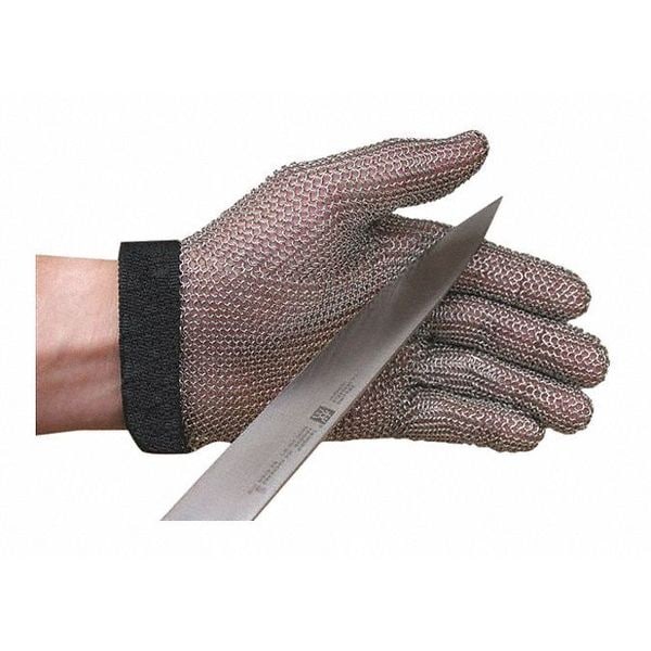 Cut Resistant Gloves, Stainless Steel Mesh, XL, 1 PR