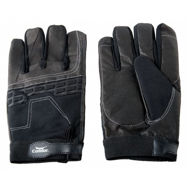 Anti-Vibration Gloves, XL, Black, PR