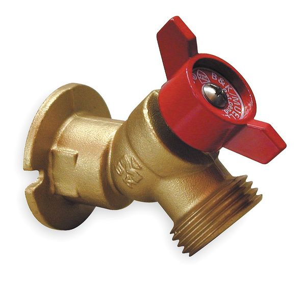 Sillcock, Quarter Turn, Brass, 1/2 In