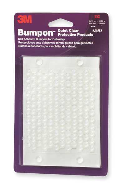 Bumper, Self Adhesive, 0.120 In H, PK132