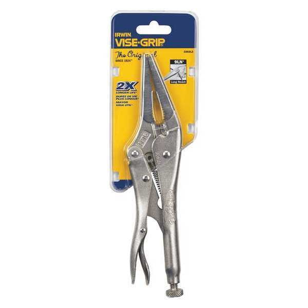 9 in Irwin Vise-Grip Knurled Thumb Screw Plain Grip Locking Plier