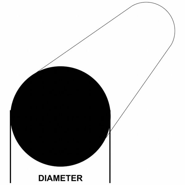 Tool Steel Rod, 36 in L, 1/16 in Dia.