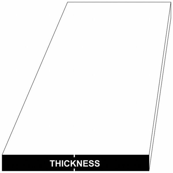 Carbon Steel Sheet, 4 ft L, 36 in W
