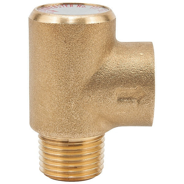 Pressure Relief Valve, Brass, 125 psi