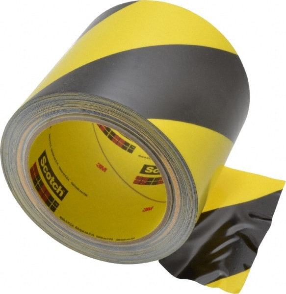 Black & Yellow Striped Vinyl Tape4