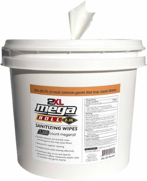 2300SHT SANITIZE 2/PK MEGA ROLL WIPE BUCKET