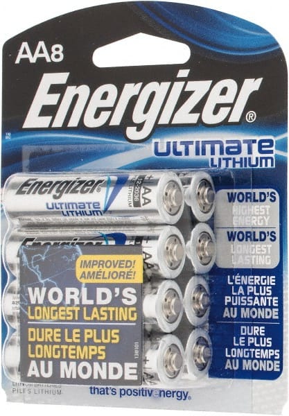 Size Aa, Lithium, 8 Pack, Photo Battery1