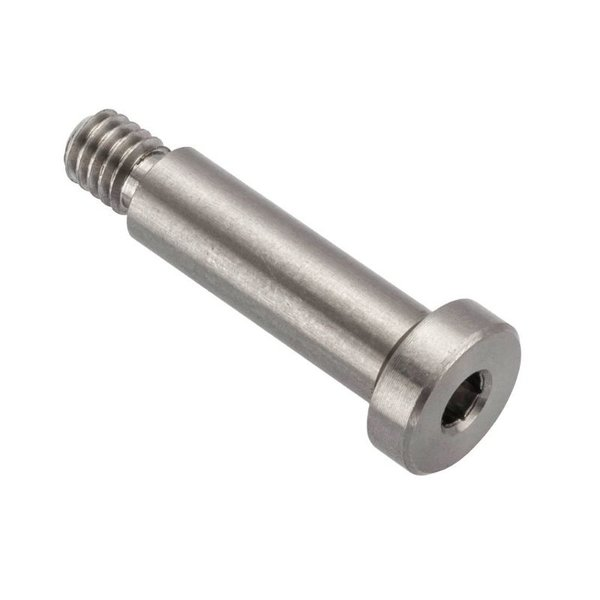 Shoulder Screw, 6g Thr Sz, 8.3mm Thr Lg, 16 mm Shoulder Lg, 18-8 Stainless Steel