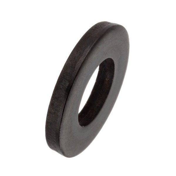 Flat Washer, Fits Bolt Size 7/16 , Case Hardened Steel Black Oxide Finish