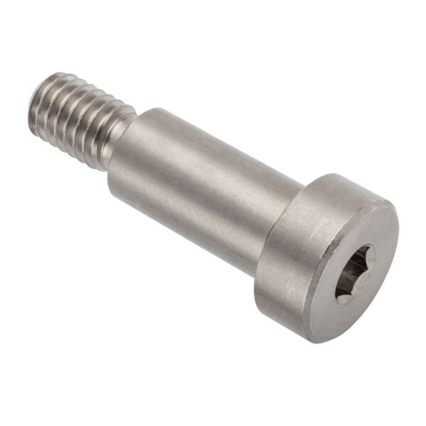Military Shoulder Screws, 2A Thr Sz, 5/8 Thr Lg, 1 in Shoulder Lg, 18-8 Stainless Steel