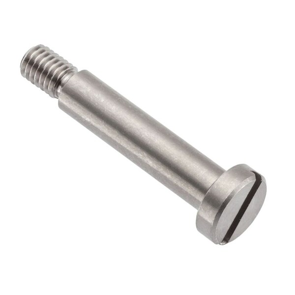Shoulder Screw, 6g Thr Sz, 9.5mm Thr Lg, 40 mm Shoulder Lg, 18-8 Stainless Steel