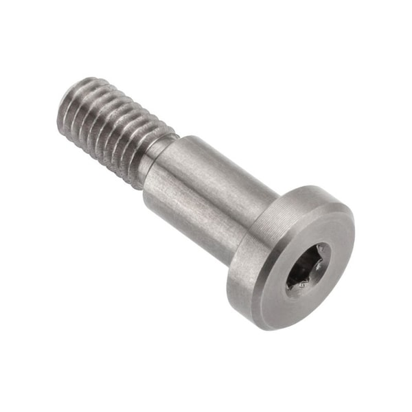 Shoulder Screw, 6g Thr Sz, 9.5mm Thr Lg, 10 mm Shoulder Lg, 18-8 Stainless Steel