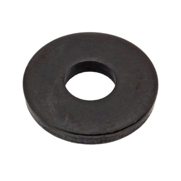 Flat Washer, Fits Bolt Size 7/16 , Case Hardened Steel Plain Finish