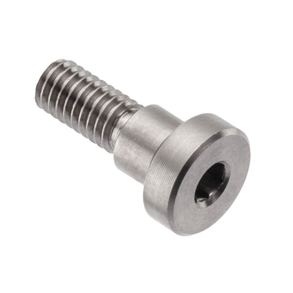 Shoulder Screw, 6g Thr Sz, 8.3mm Thr Lg, 8 mm Shoulder Lg, 18-8 Stainless Steel