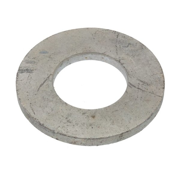 Flat Washer, Fits Bolt Size 1-3/4 , Steel Hot Dipped Galvanized Finish