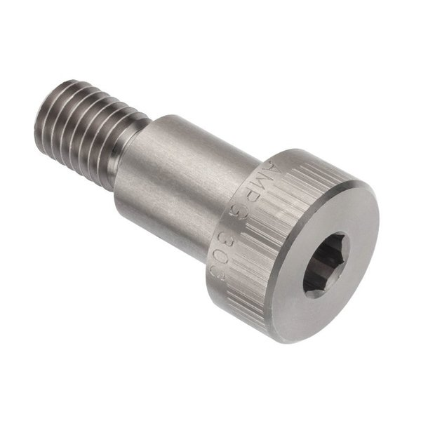 Shoulder Screw, M12x1.75 mm Thr Sz, 18mm Thr Lg, 20 mm Shoulder Lg, 18-8 Stainless Steel