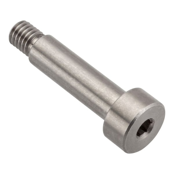 Shoulder Screw, 6g Thr Sz, 6mm Thr Lg, 20 mm Shoulder Lg, 18-8 Stainless Steel