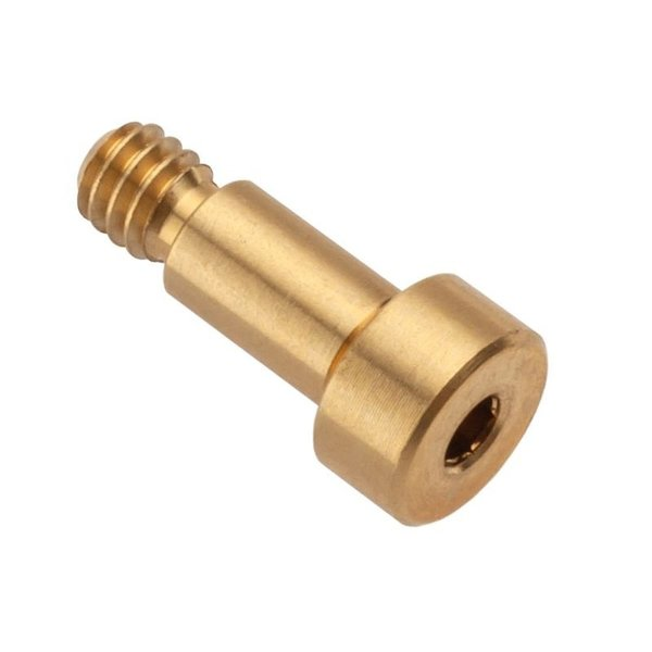 Shoulder Screw, 2A Thr Sz, 3/16 Thr Lg, 5/16 in Shoulder Lg, Brass