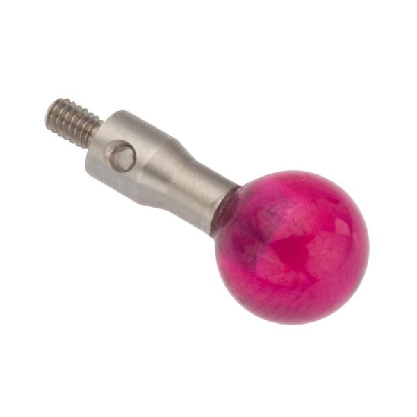 Cmm Tracer Tip, 8mm Ruby, 12mm, M2