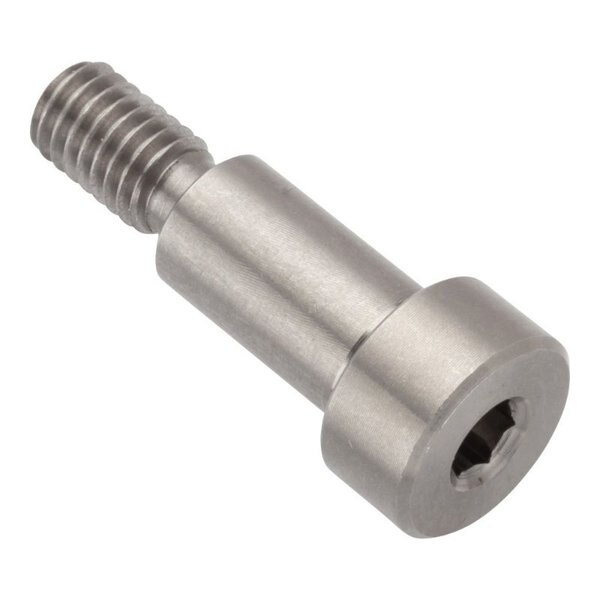 Shoulder Screw, 6g Thr Sz, 5mm Thr Lg, 14 mm Shoulder Lg, 18-8 Stainless Steel