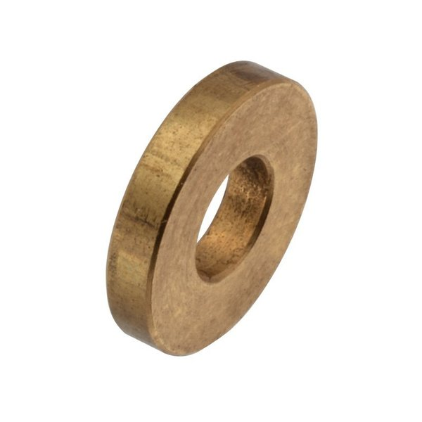 Flat Washer, Fits Bolt Size #8 , Brass Plain Finish